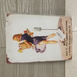 NEW|Retro Metal Tin Sign|Darn it,This Happens Everytime a Harley Davidson Rides